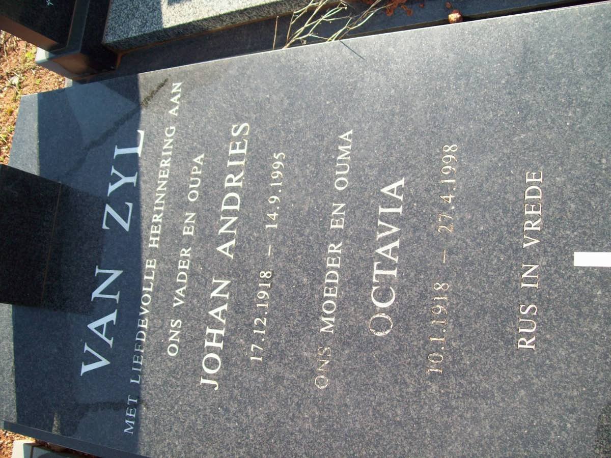 ZYL Johan Andries, van 1918-1995 &amp; Octavia 1918-1998
