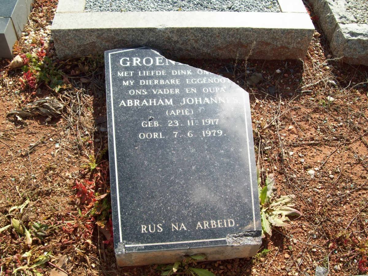 ? GROEN Abraham Johannes 1917-1979