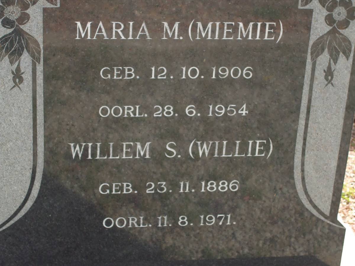 ? Willem S. 1886-1971 &amp; Maria M. 1906-1954