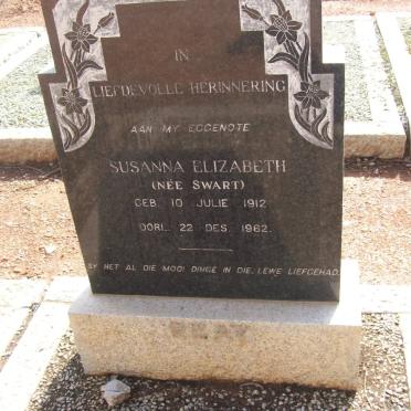 ? Susanna Elizabeth nee SWART 1912-1962