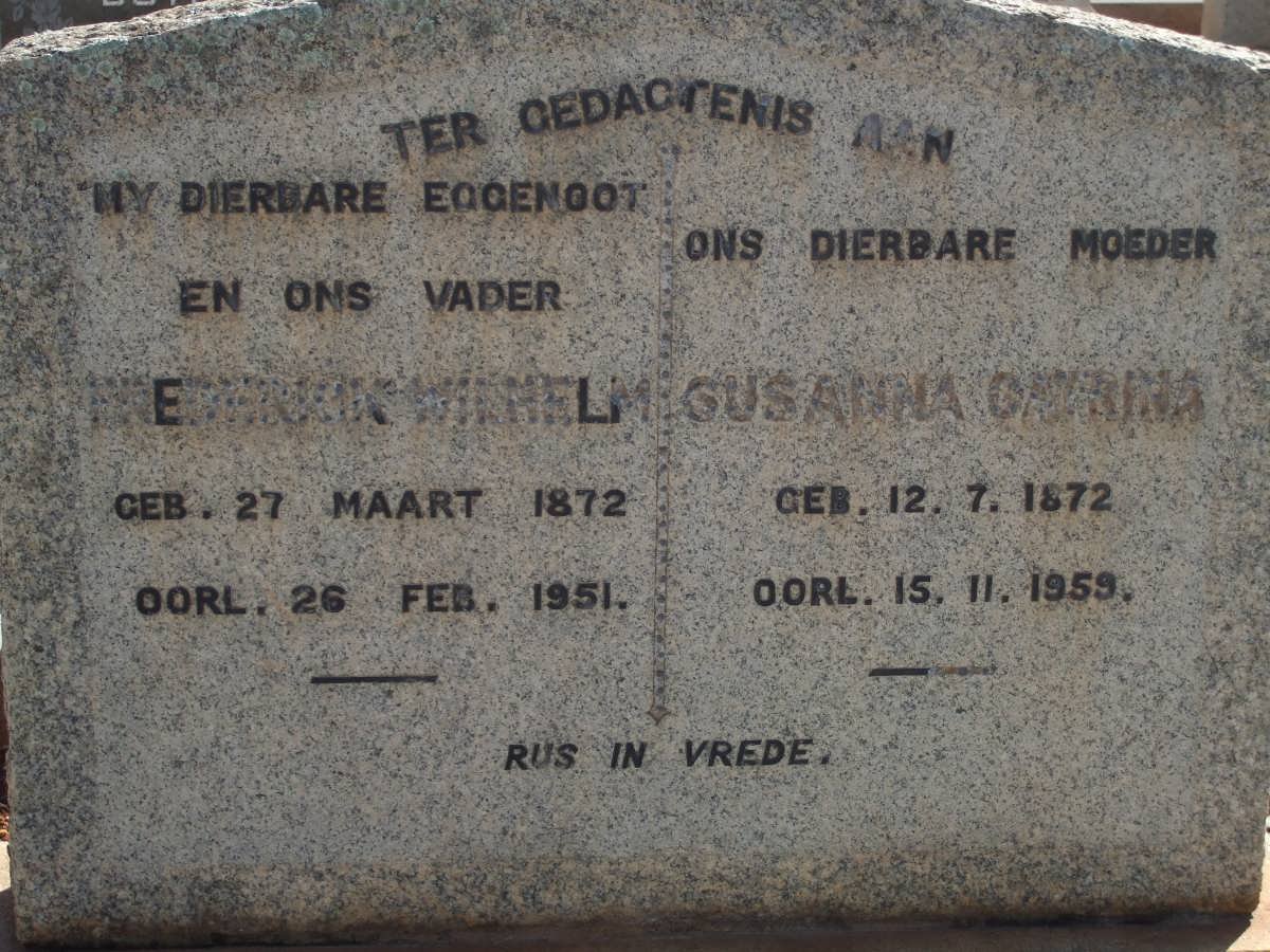 ? Henderik Wilhelm 1872-1951 &amp; Susanna Catrina 1872-1959