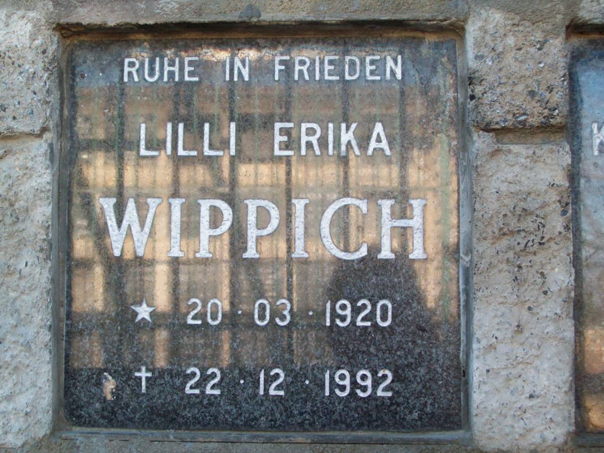 WIPPICH Lilli Erika 1920-1992