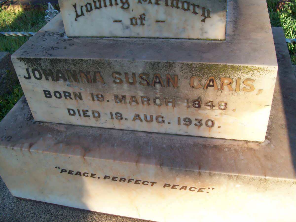 CARIS Johanna Susan 1848-1930