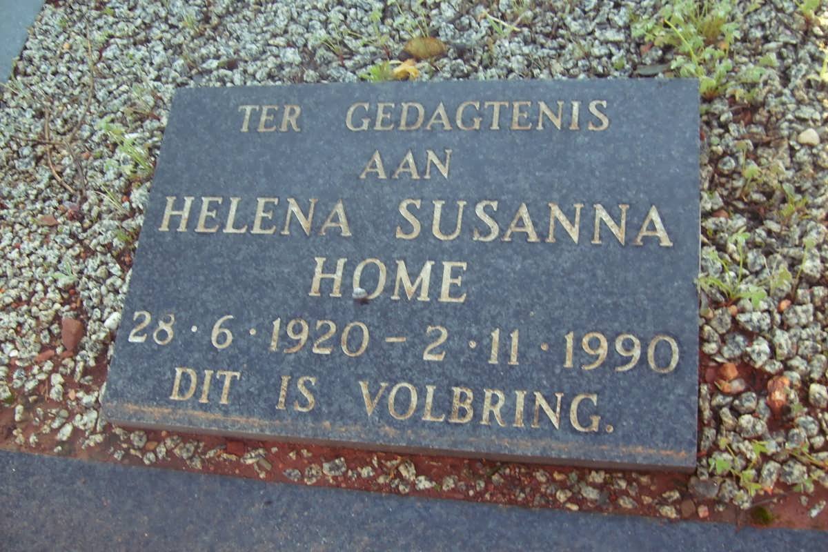 HOME Helena Susanna 1920-1990