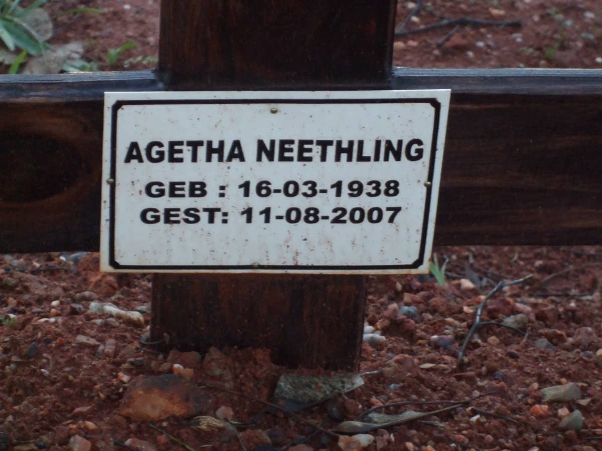 NEETHLING Agetha 1938-2007