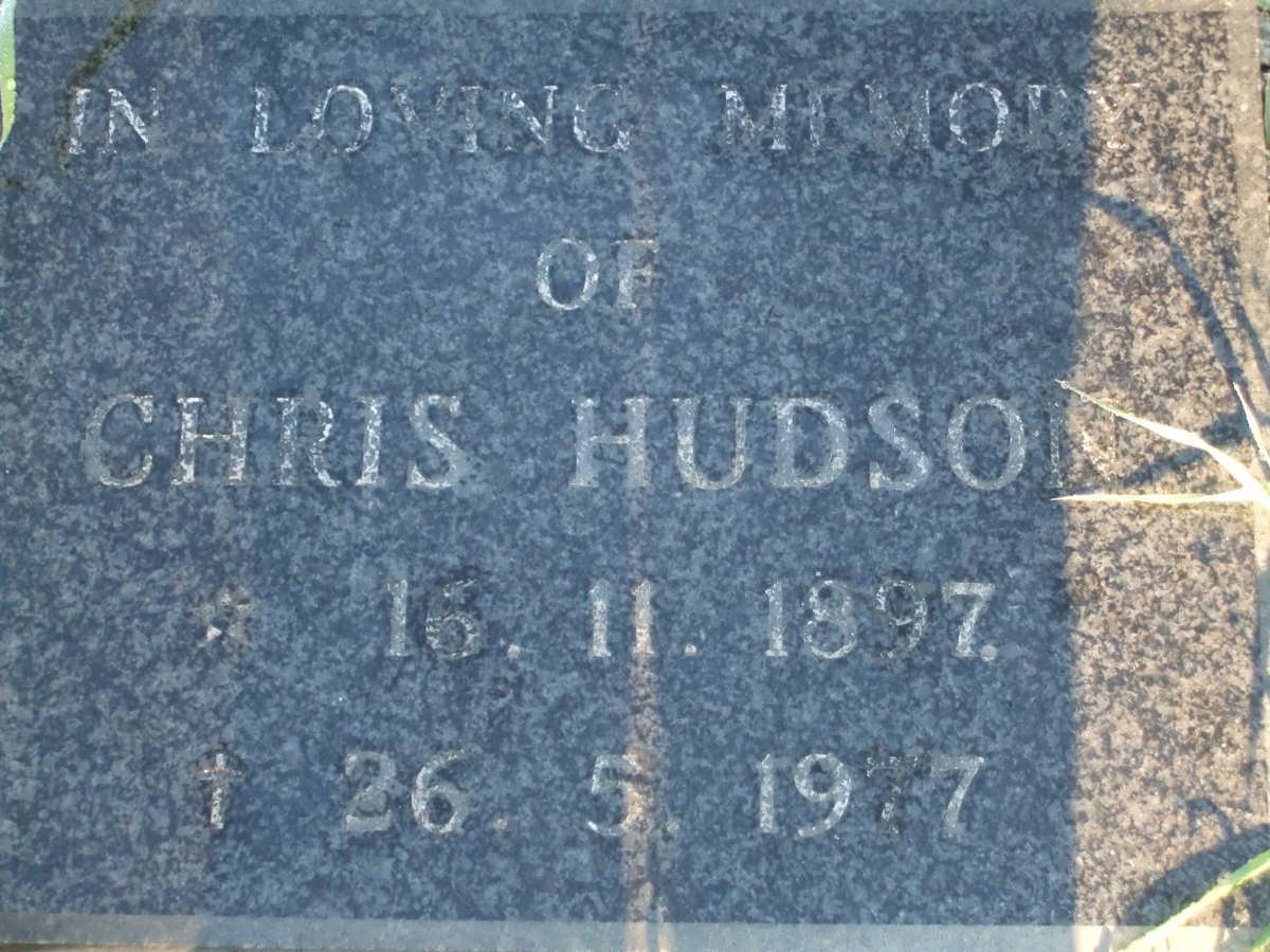 HUDSON Chris 1897-1977
