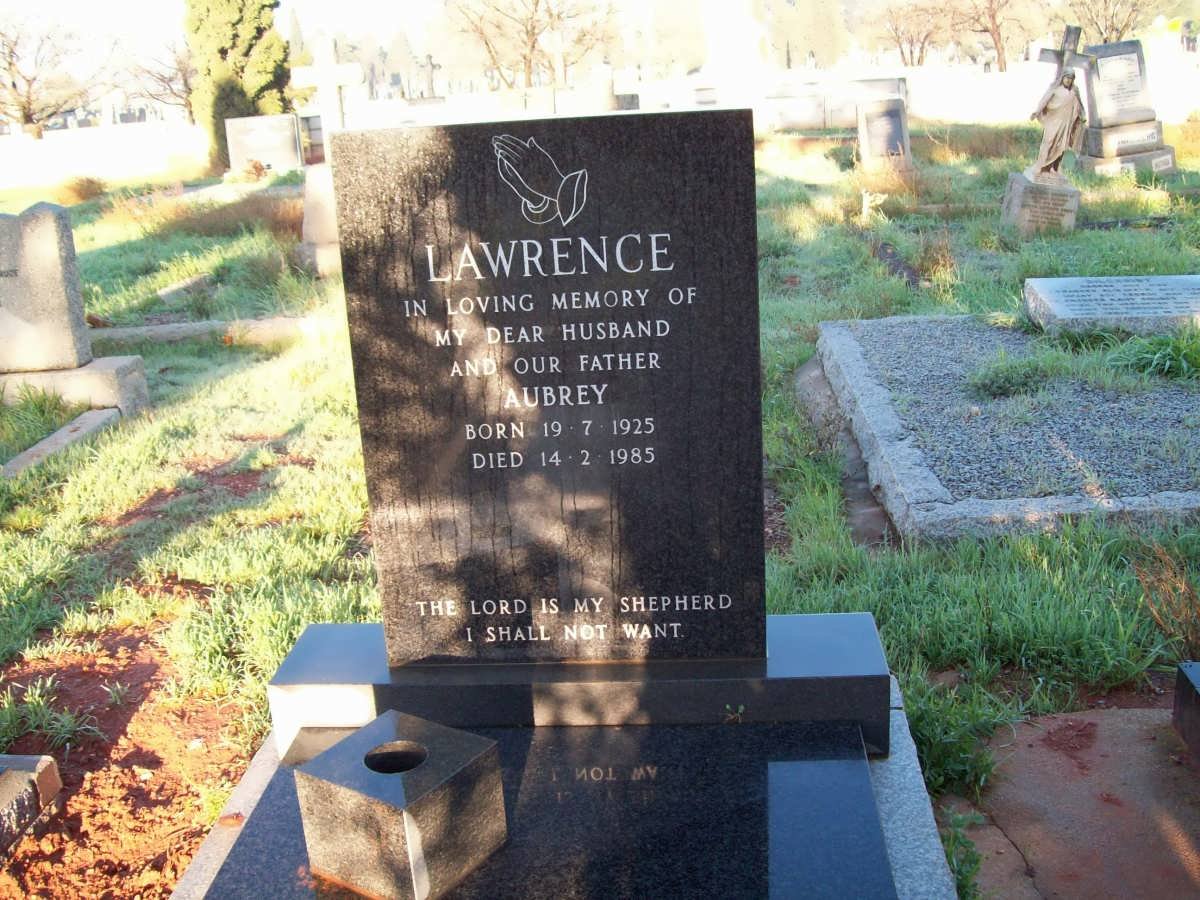 LAWRENCE Aubrey 1925-1985