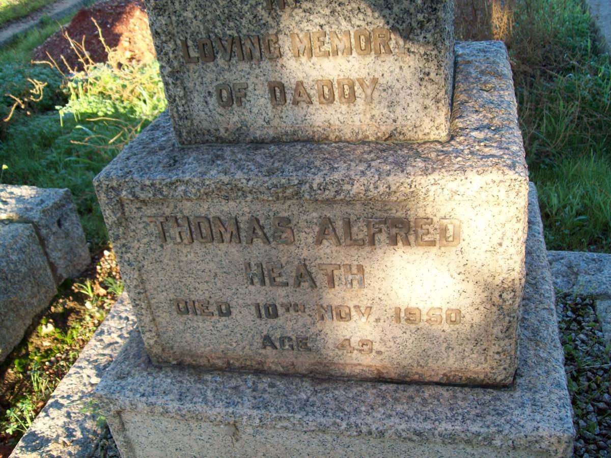 HEATH Thomas Alfred -1950