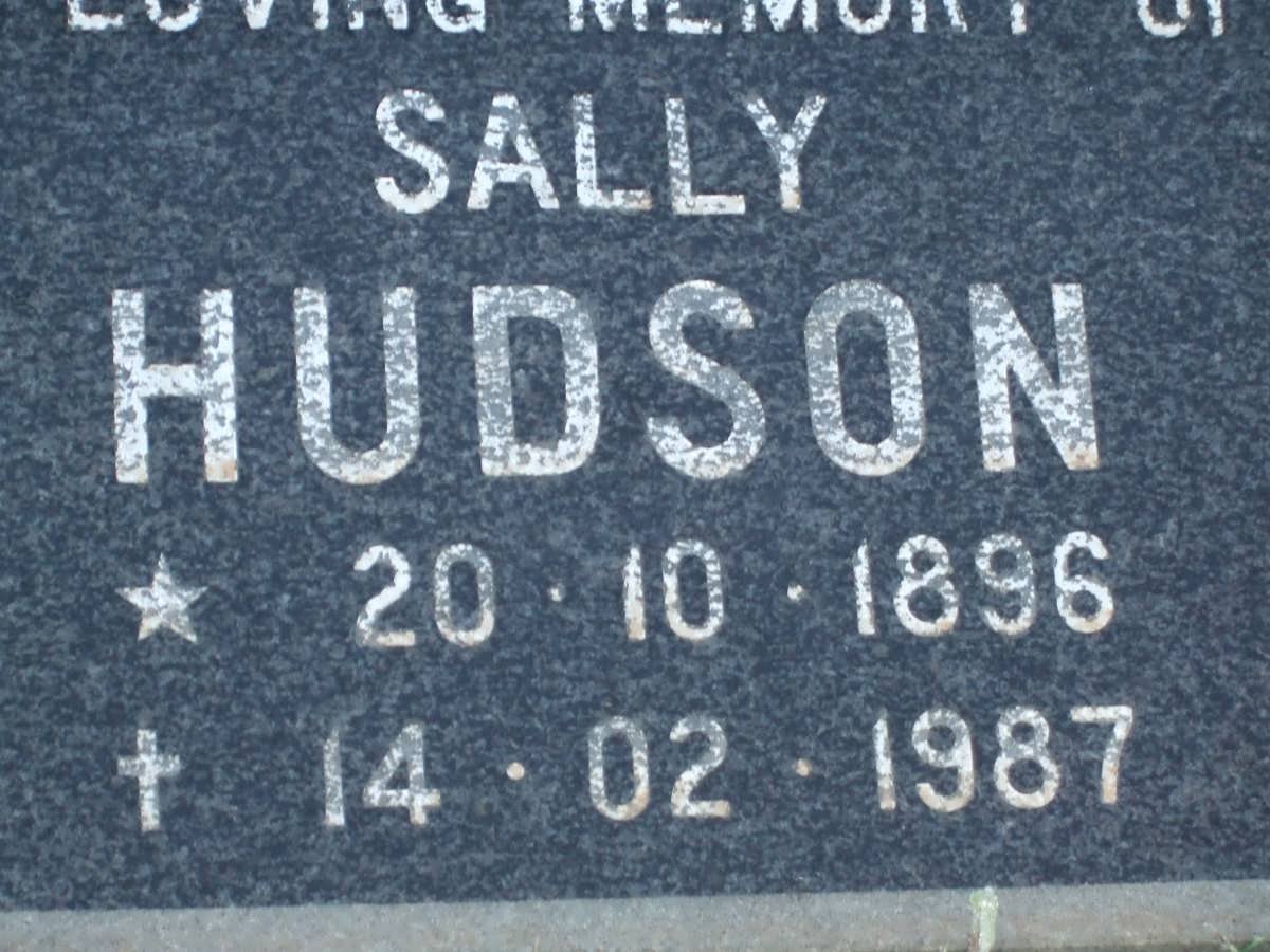 HUDSON Sally 1896-1987