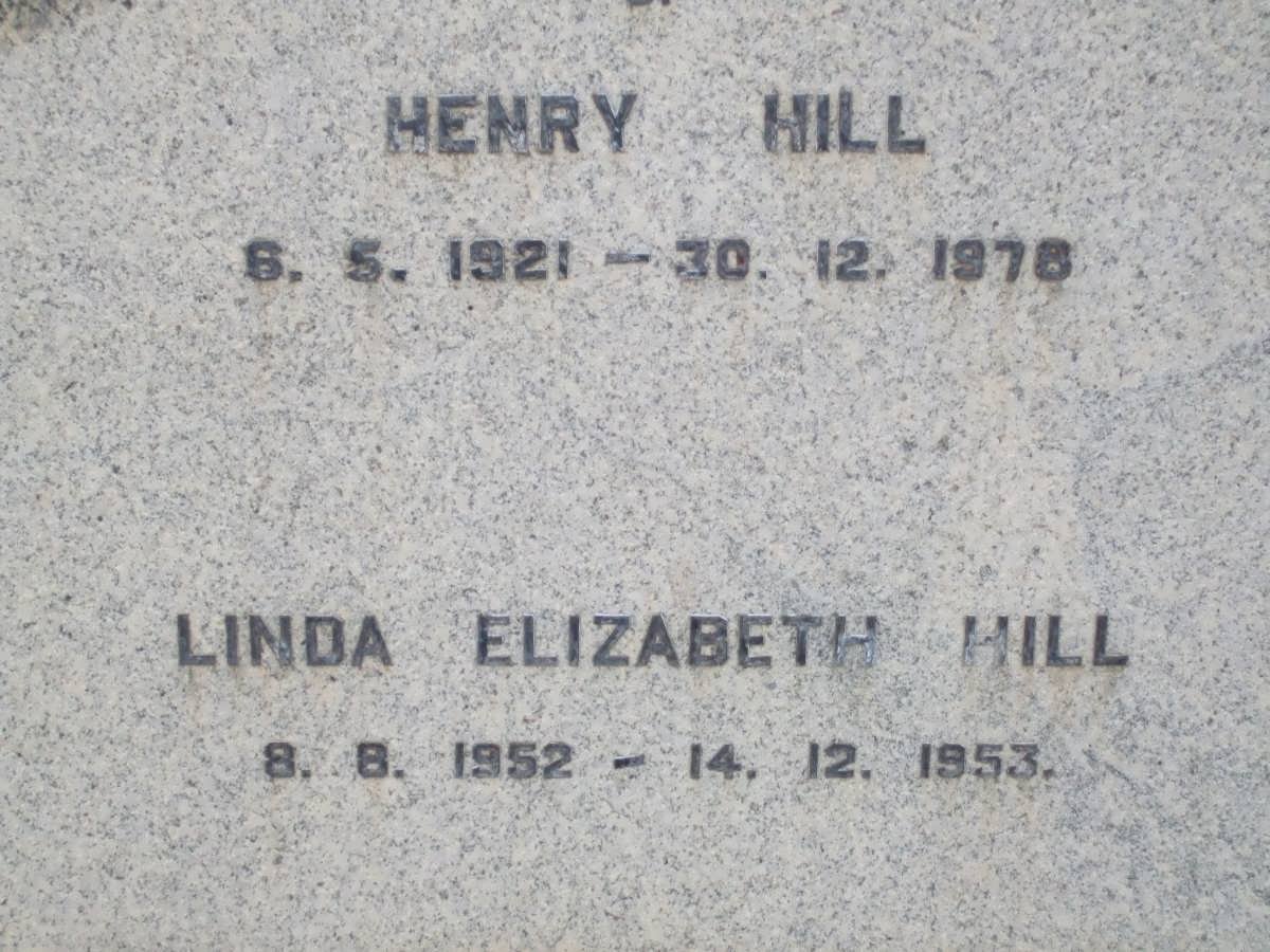HILL Henry 1921-1978 :: HILL Linda Elizabeth 1952-1953