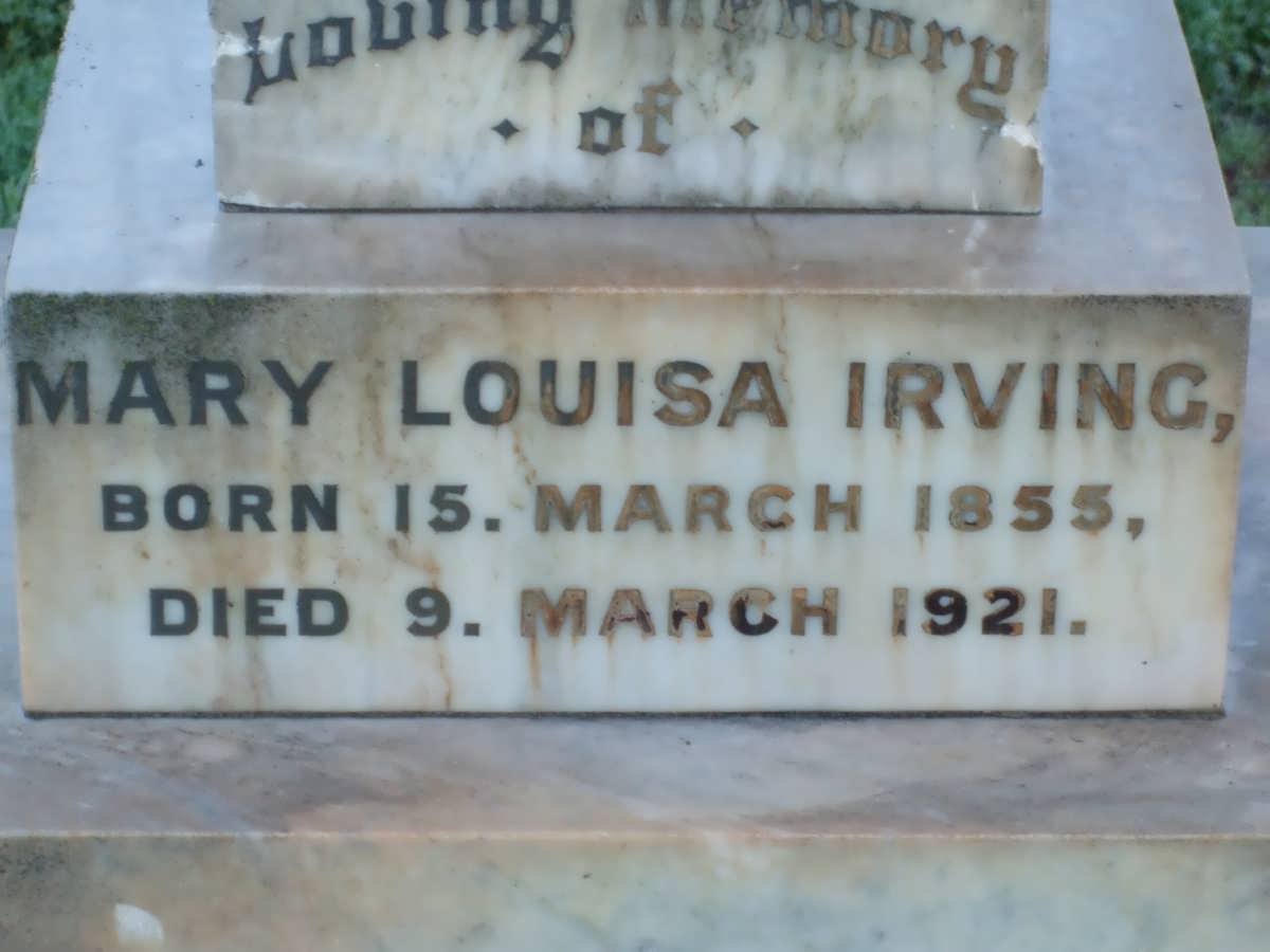 IRVING Mary Louisa 1855-1921