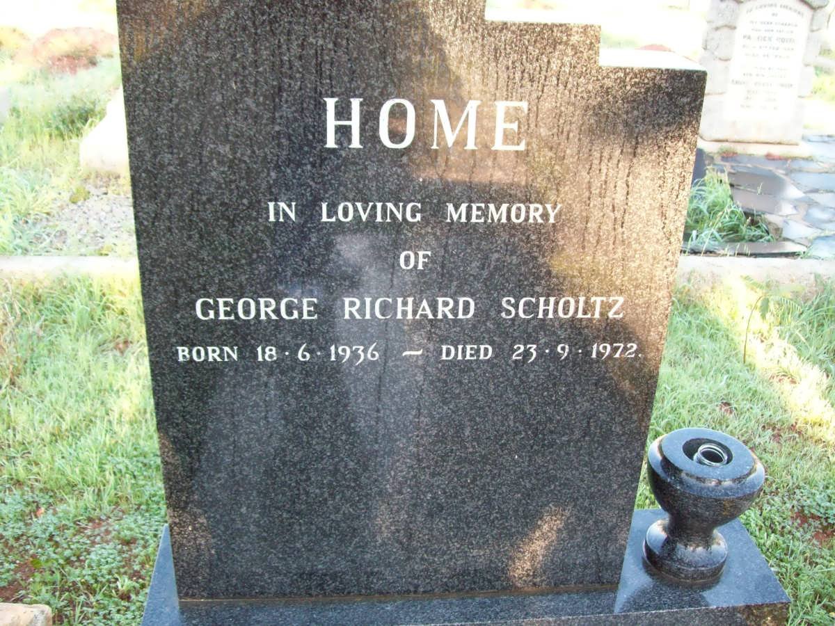 HOME George Richard Scholtz 1936-1972