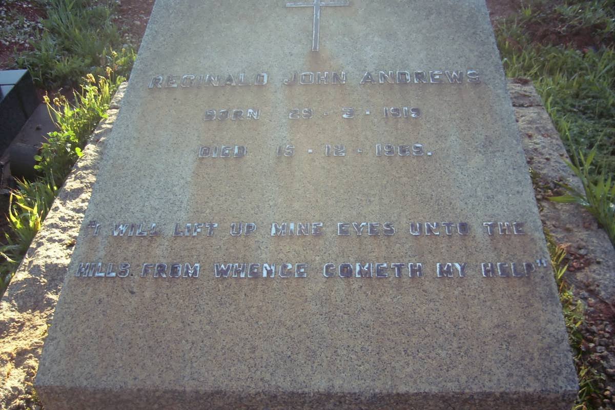 ANDREWS Reginald John 1919-1969