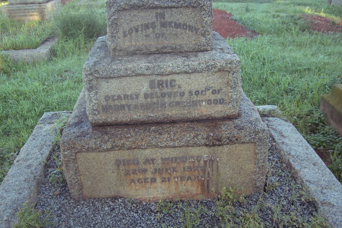 GREENWOOD Eric -1928