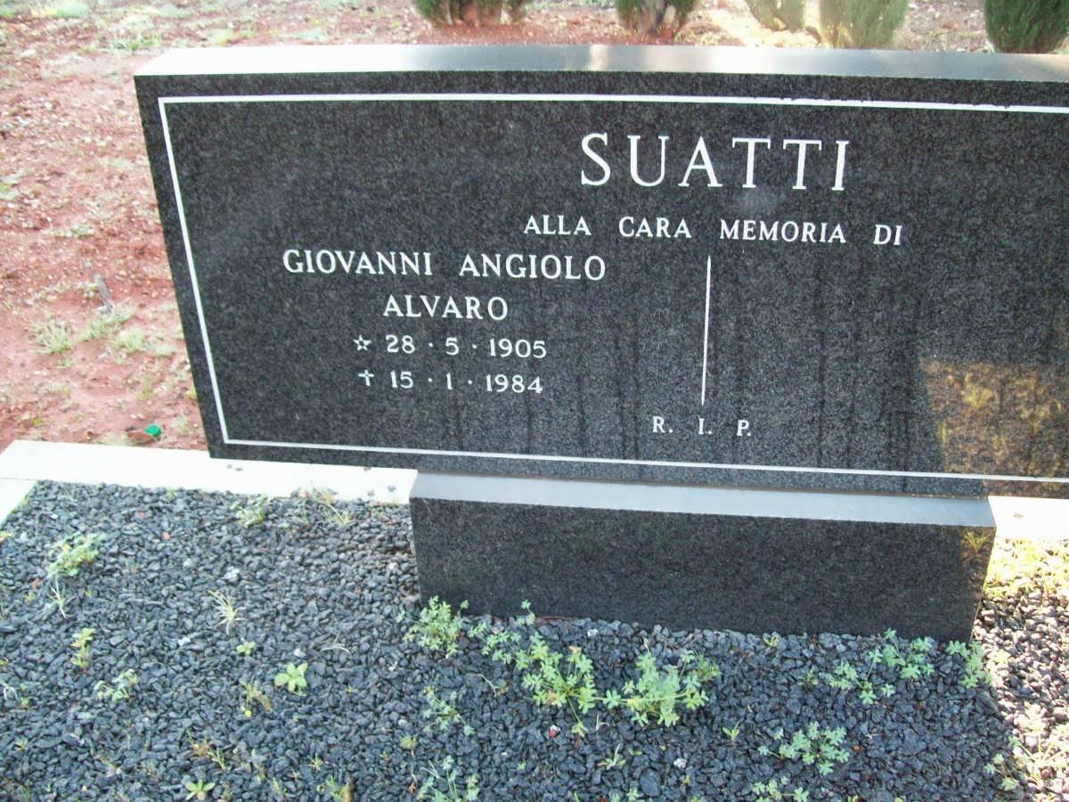 SUATTI Giovanni Angiolo Alvaro 1905-1984