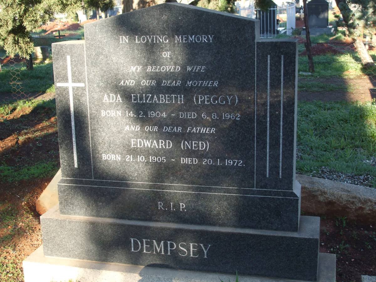 DEMPSEY Edward 1905-1972 &amp; Ada Elizabeth 1904-1962