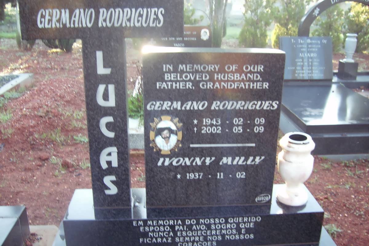 LUCAS Germano Rodrigues 1943-2002 &amp; Ivonny Milly 1937-