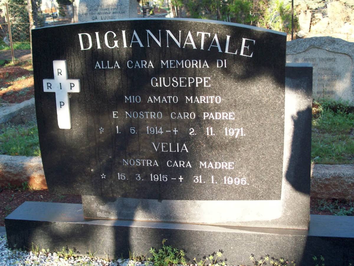 DIGIANNATALE Giuseppe 1914-1971 &amp; Velia 1915-1995