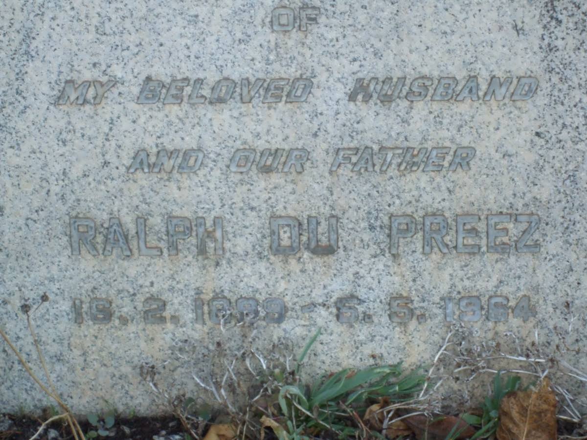 PREEZ Ralph, du 1899-1964