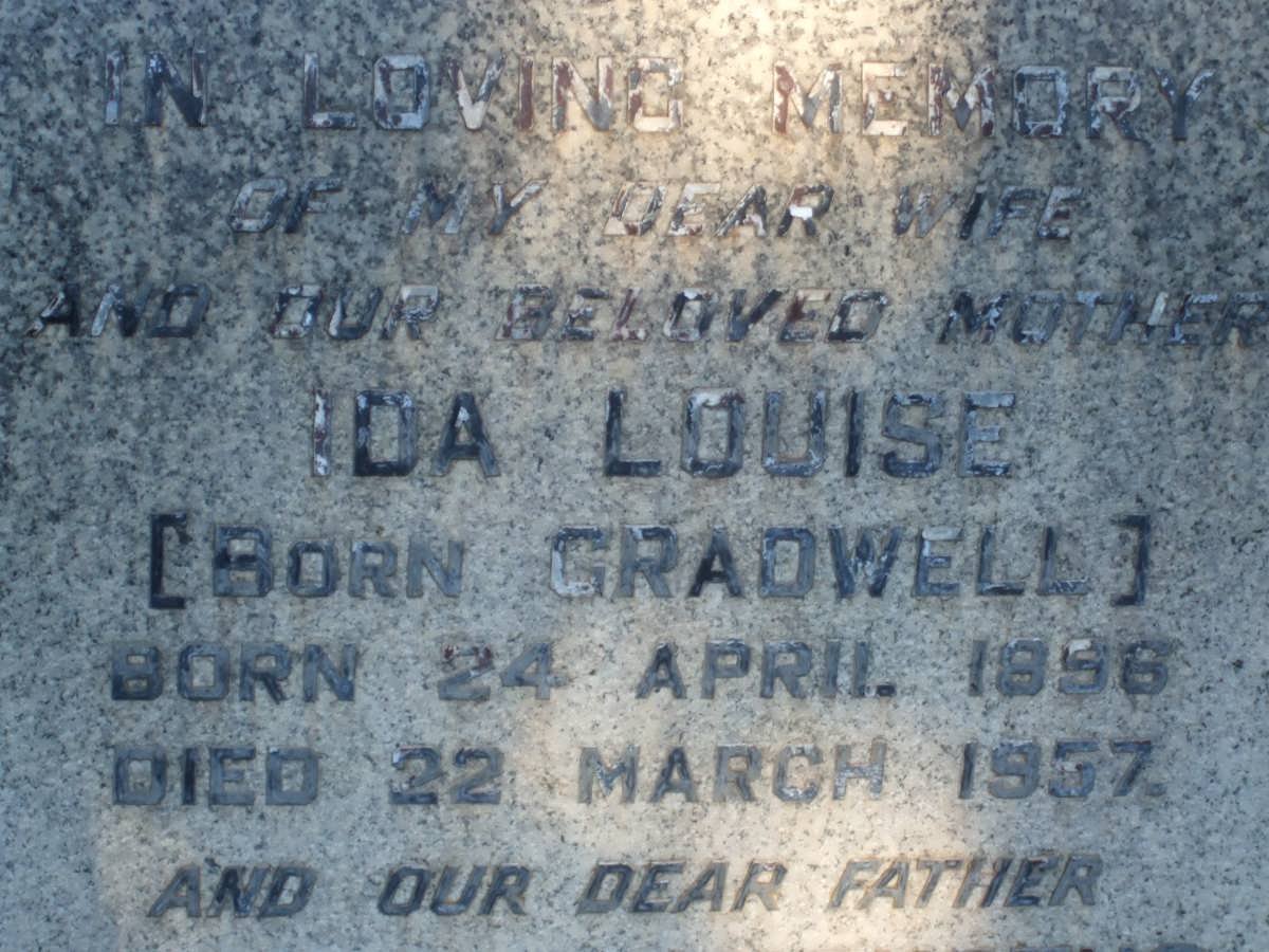 COFFEY Charles Augustus 1889-1973 &amp; Ida Louise GRADWELL 1896-1957