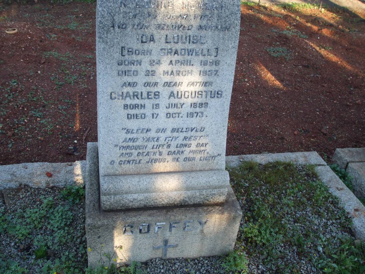 COFFEY Charles Augustus 1889-1973 &amp; Ida Louise GRADWELL 1896-1957