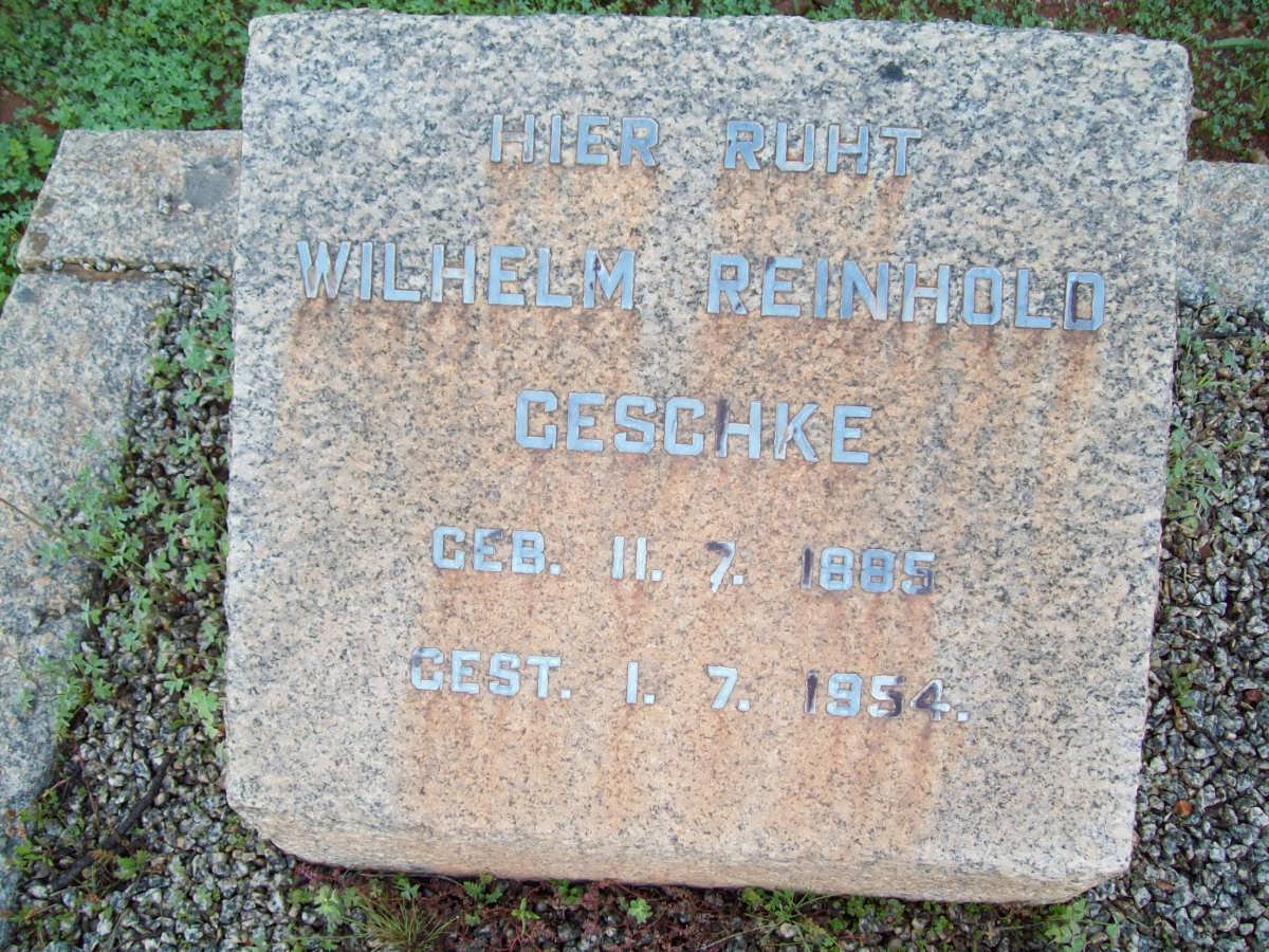 GESCHKE Wilhelm Reinhold 1885-1954