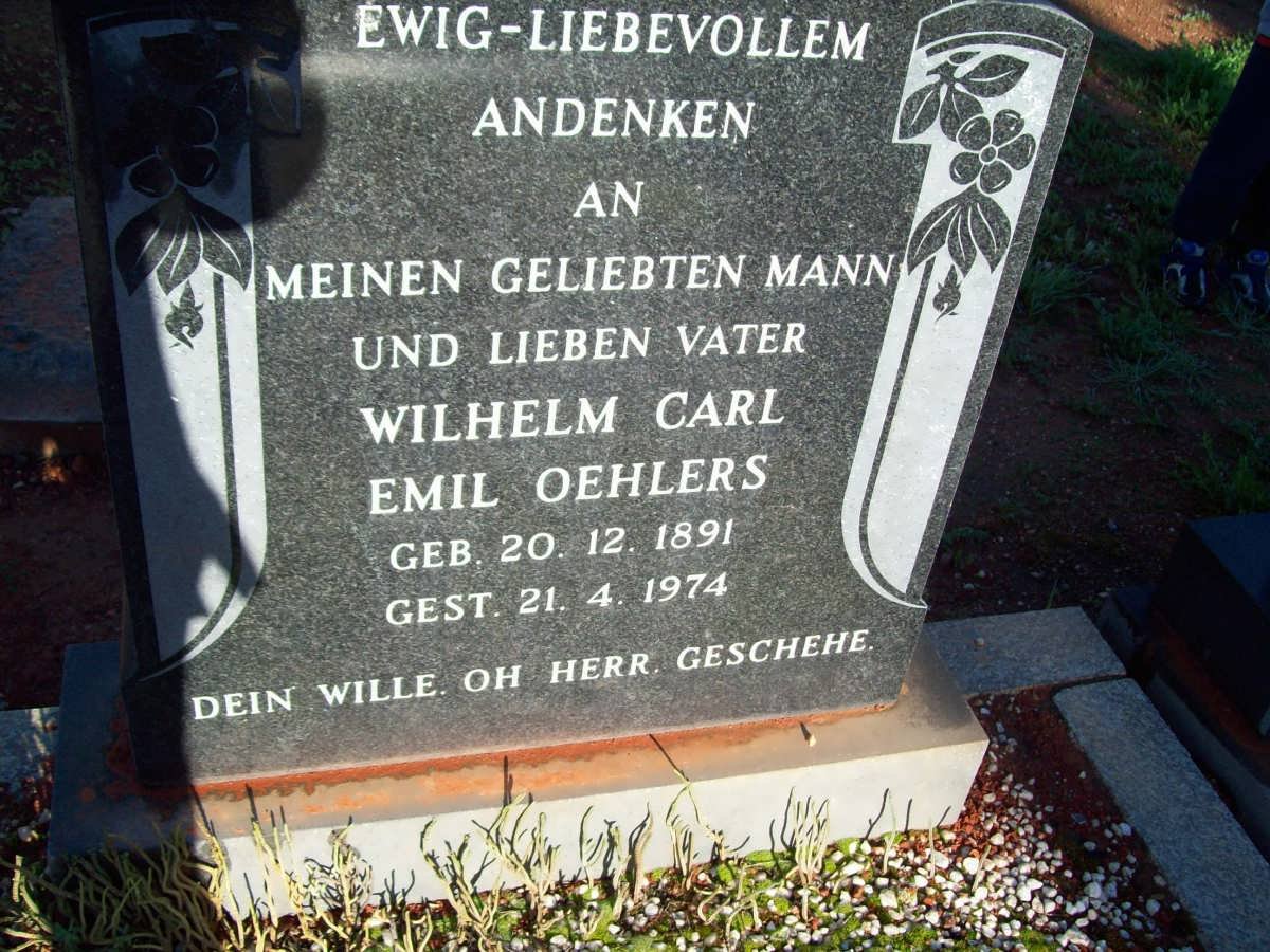 OEHLERS Wilhelm Carl Emil 1891-1974