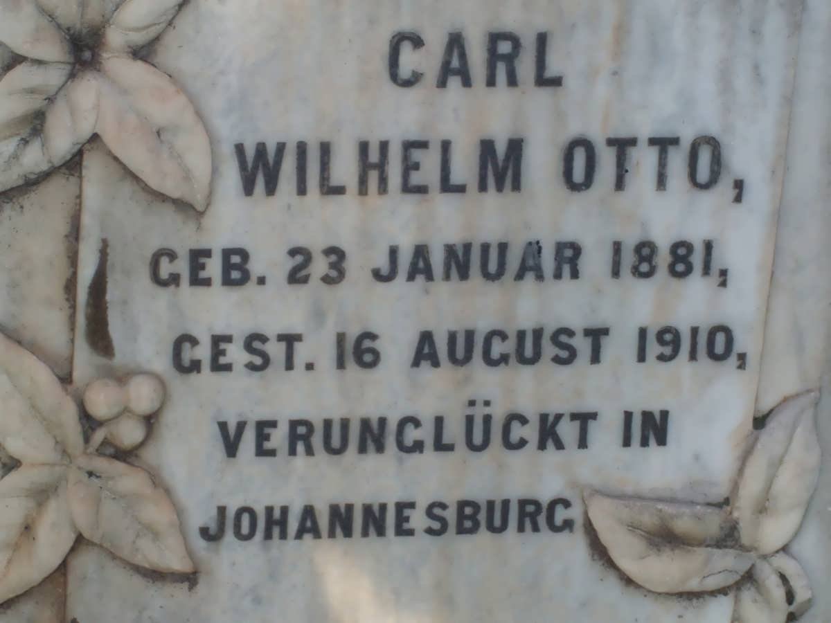OTTO Carl Wilhelm 1881-1910
