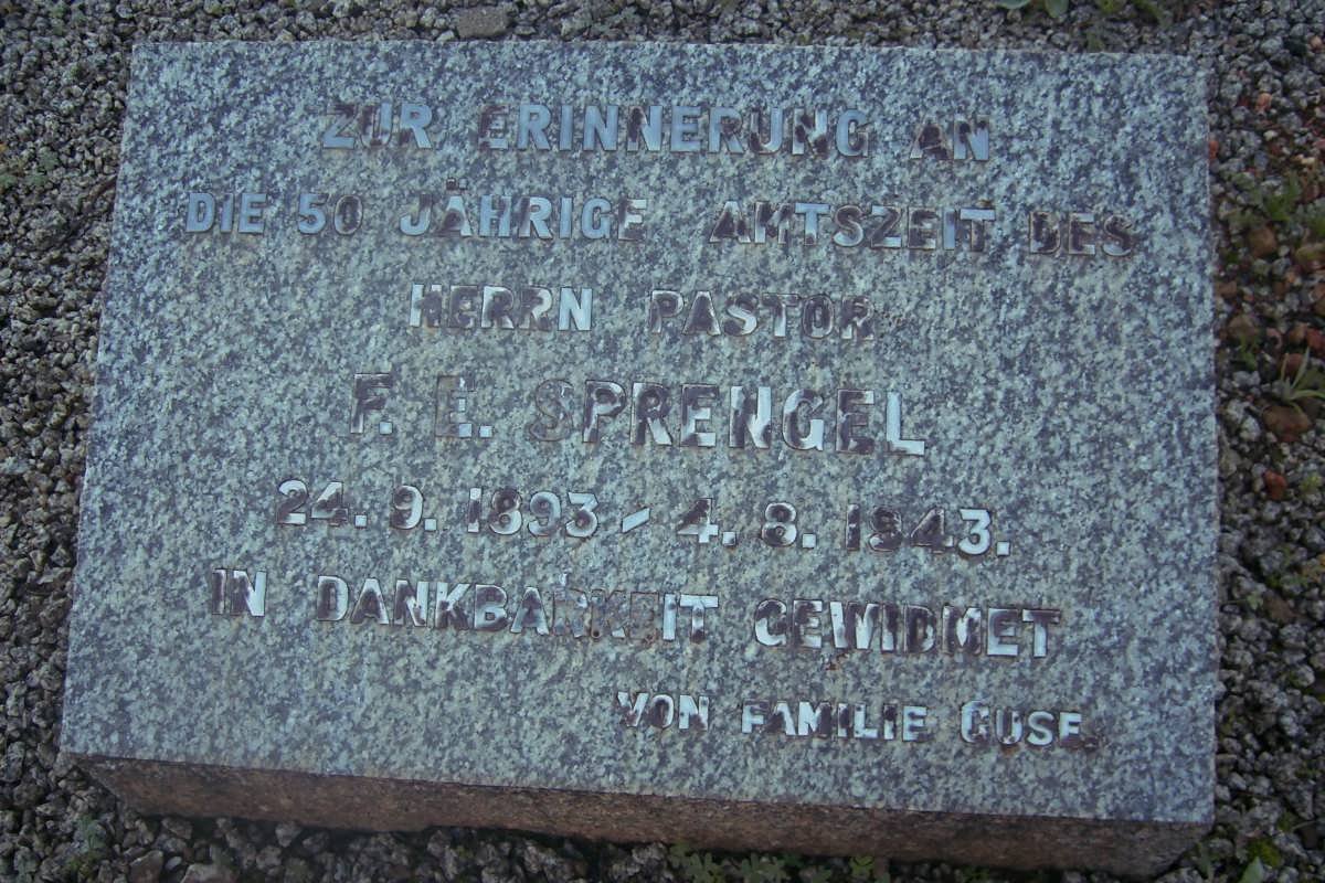 SPRENGEL F.E. 1893-1943
