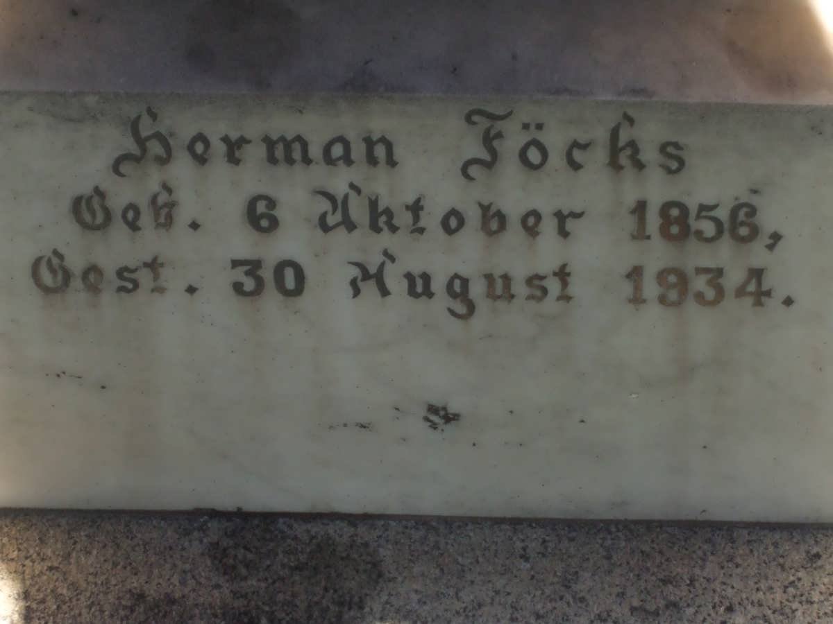 FOCKS Herman 1856-1934 &amp; ? BORK 1856-1915