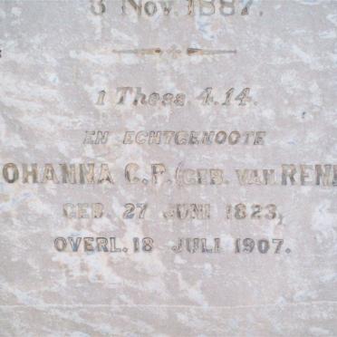 KNOBEL Johanna C.P. nee VAN RENETT  1823-1907