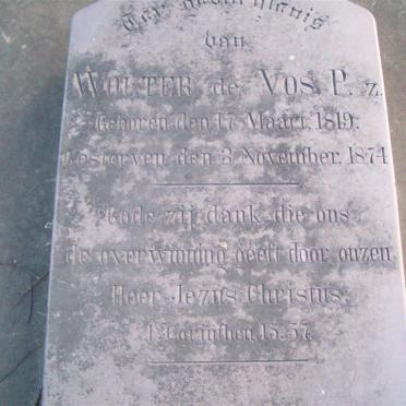 VOS Wouter, de 1819-1874