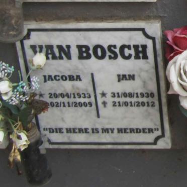 BOSCH Jan, van 1930-2012 & Jacoba 1933-2009