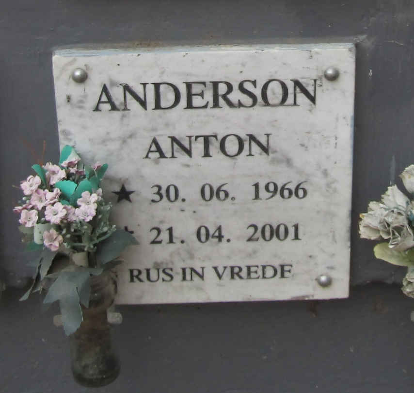 ANDERSON Anton 1966-2001