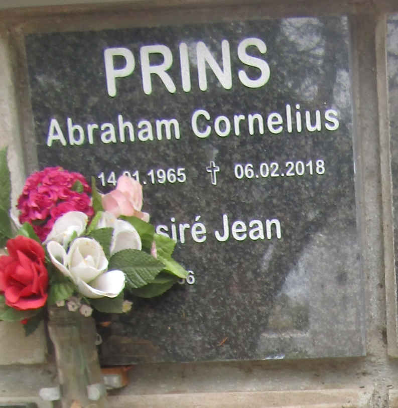PRINS Abraham Cornelius 1965-2018 & Desire Jean 1966-