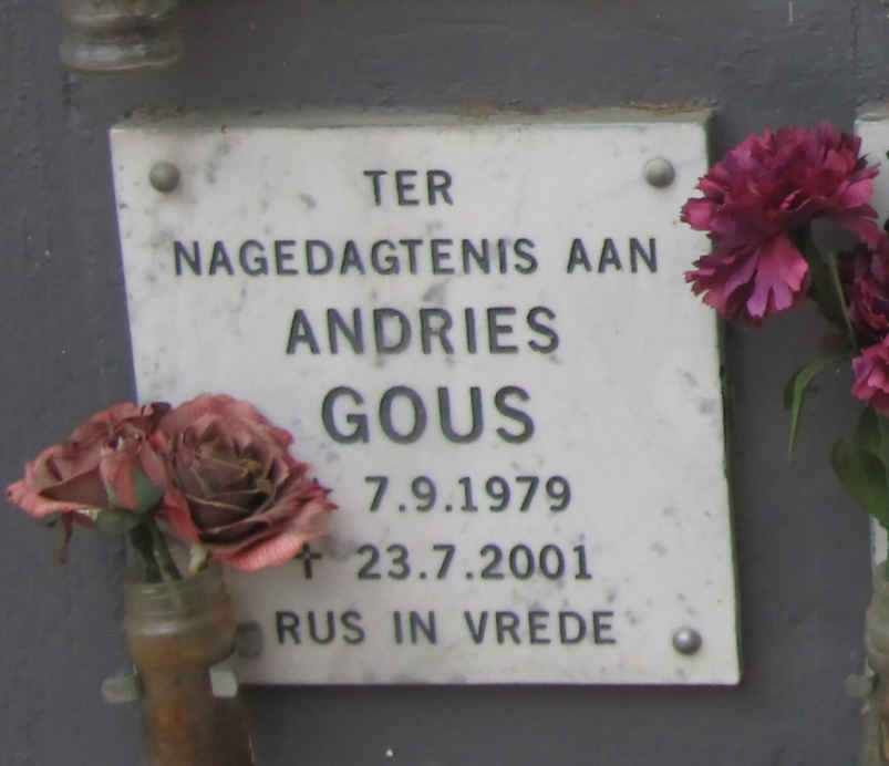 GOUS Andries 1979-2001