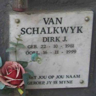 SCHALKWYK Dirk J., van 1961-1999