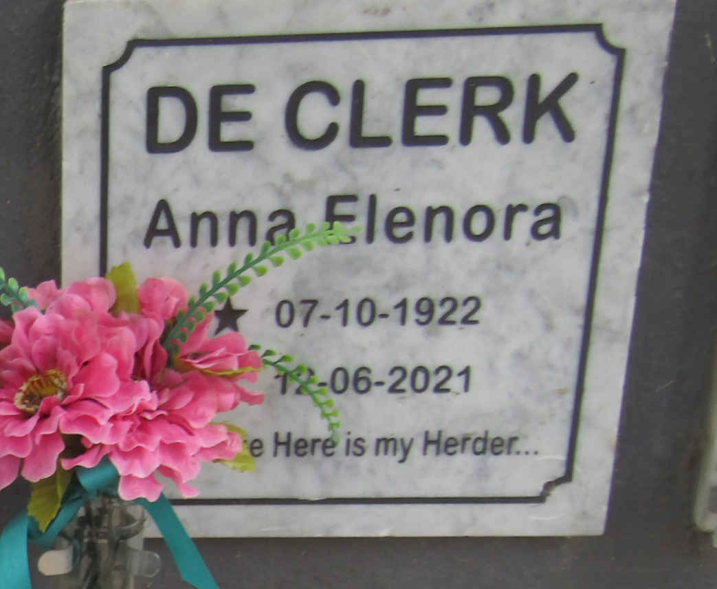 CLERK Anna Elenora, de 1922-2021