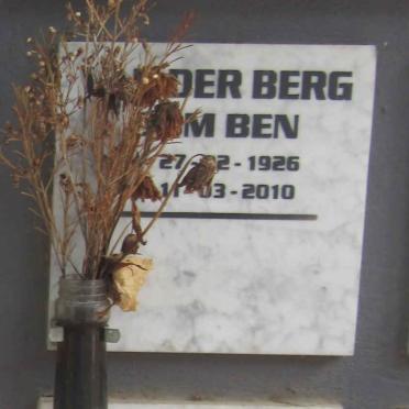 BERG ?m Ben, van der 1926-2010