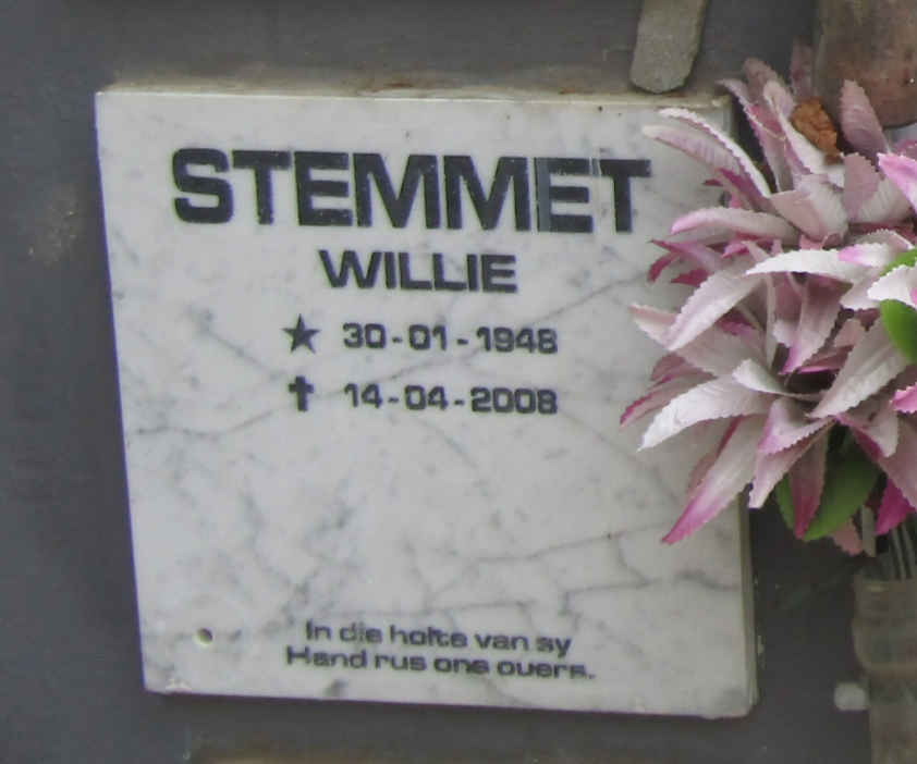 STEMMET Willie 1948-2008
