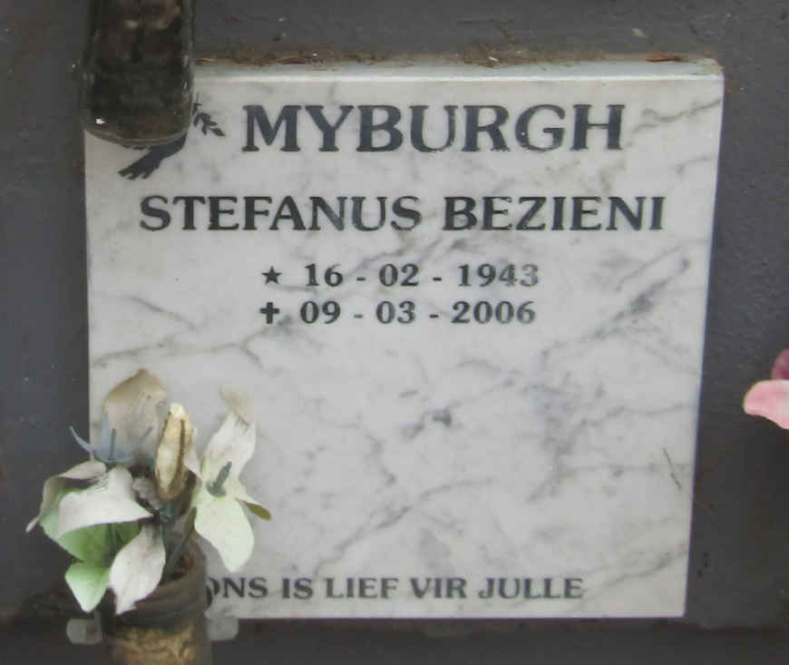 MYBURGH Stefanus Bezieni 1943-2006