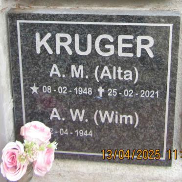 KRUGER A.W. 1944- & A.M. 1948-2021