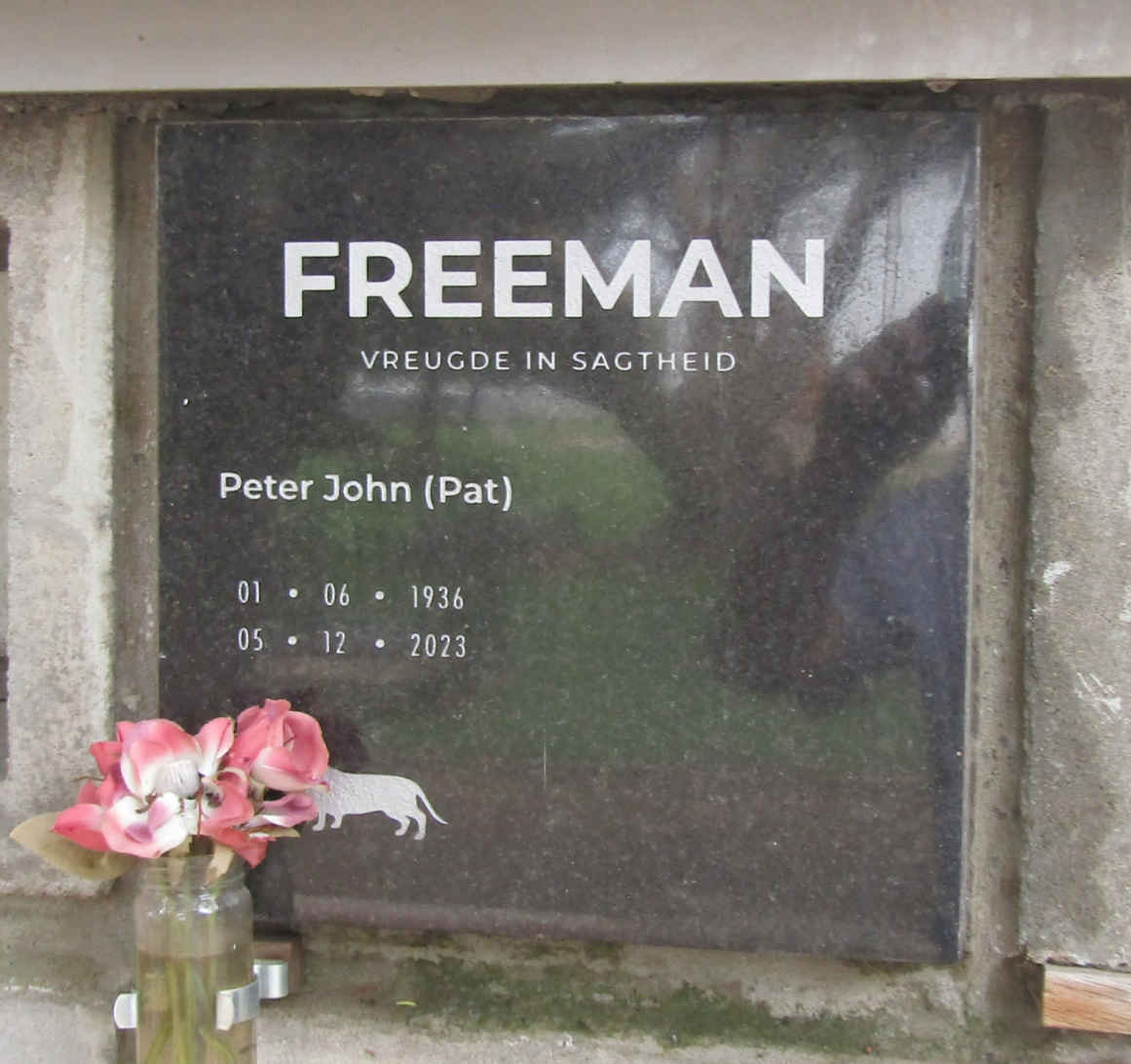 FREEMAN Peter John 1936-2023