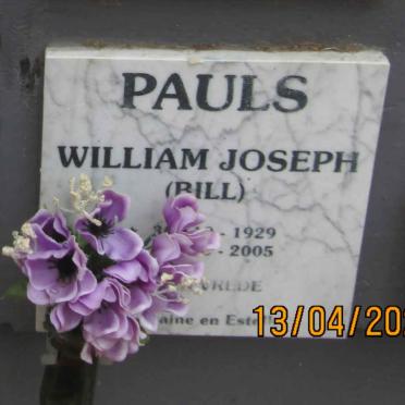 PAULS William Joseph 1929-2005