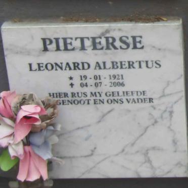 PIETERSE Leonard Albertus 1921-2006
