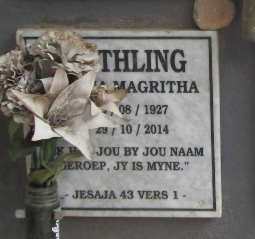 NEETHLING ? Magritha 1927-2014