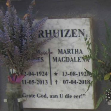 ?RHUIZEN ? 1924-2013 & Martha Magdalena 1928-2018