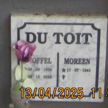 TOIT Stoffel, du 1934-2010 & Moreen 1941-