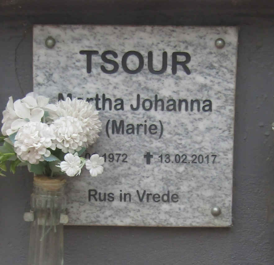 TSOUR Martha Johanna 1972-2017