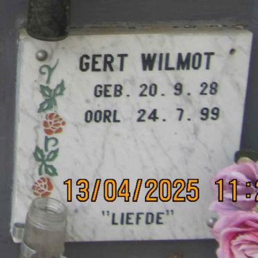 WILMOT Gert 1928-1999